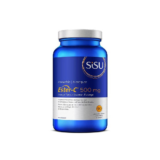 Ester-C 500 mg saveur d'orange SiSu (90 comprimés) À croquer