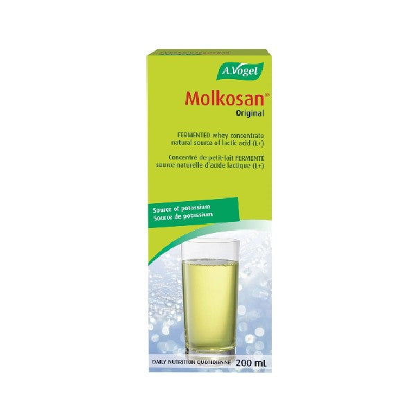 Molkosan Original - Source d'acide lactique et de potassium- A.Vogel (200 ml)