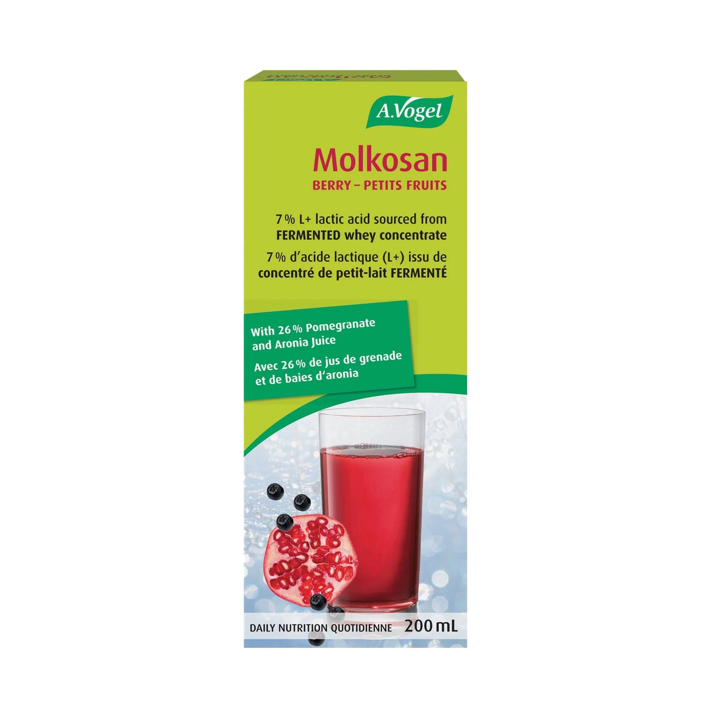 Molkosan Petits Fruits - Concentré de petit-lait lacto-fermenté- A.Vogel (200 ml)