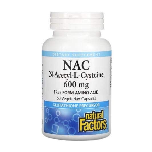 N-Acétyl-L-Cystéine 600 mg Natural Factors (60 capsules)